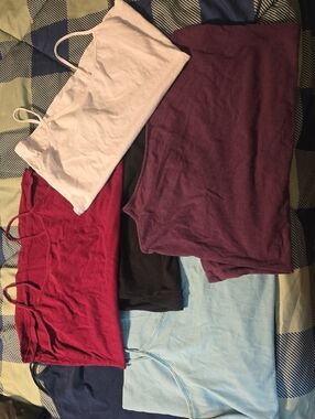 Mixed Color Cotton Tank Tops  - 8 Pack